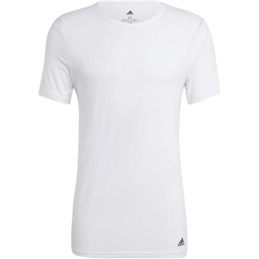 Adidas Adidas ACTIVE FLEX COTTON CREWNECK SHIRT UNDERWEAR T Shirt Men's White