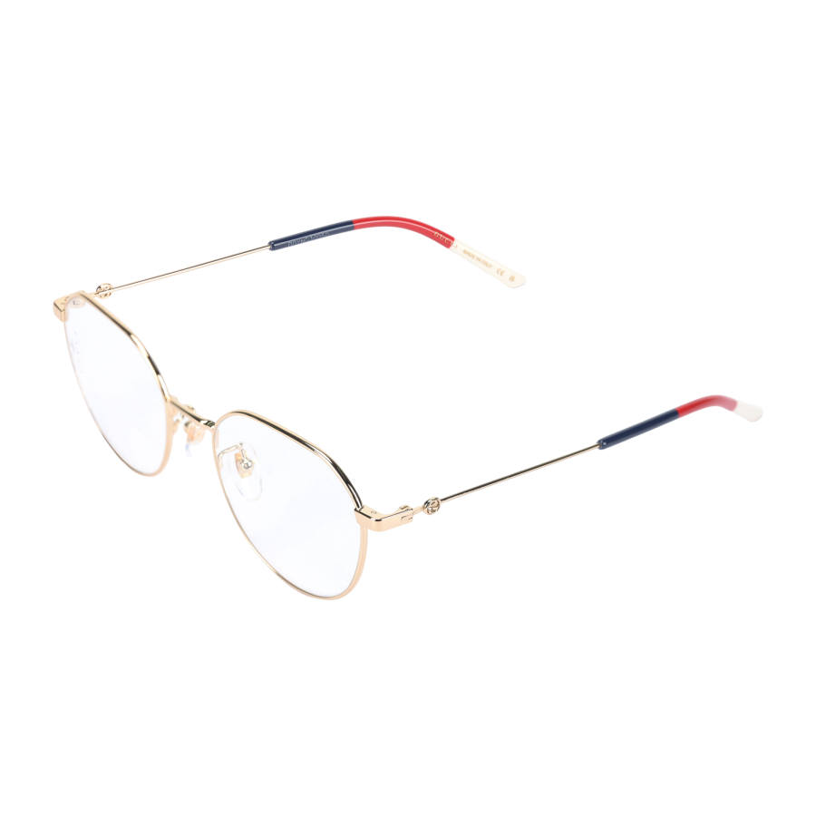 GUCCI Love Parade Asia Version Round Prescription Glasses Unisex Gold
