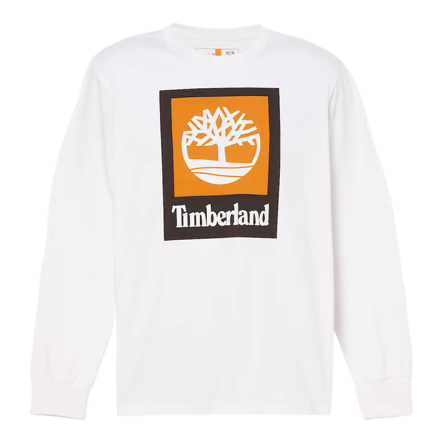 Timberland T Shirts Men's White Crew Neck Moderate