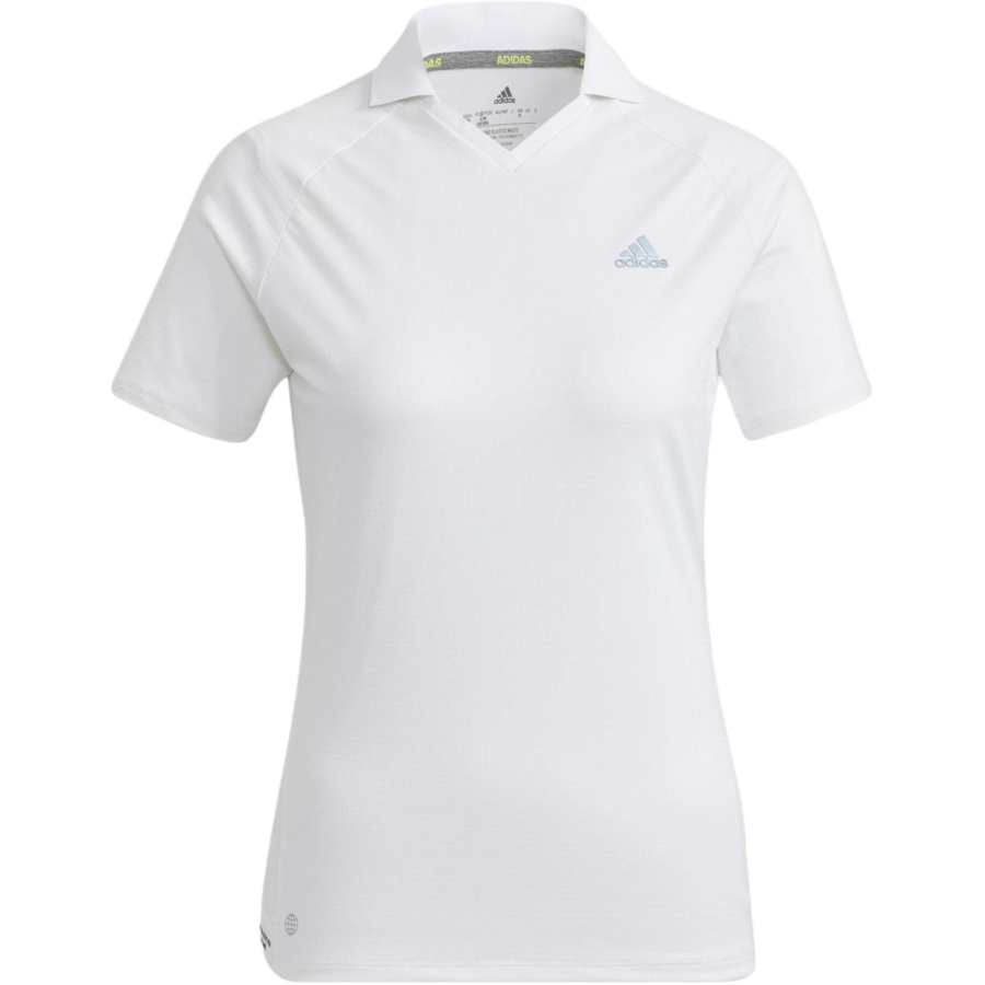 Adidas Adidas Polo Shirts Women's White Polo Collar Moderate Straight Fit
