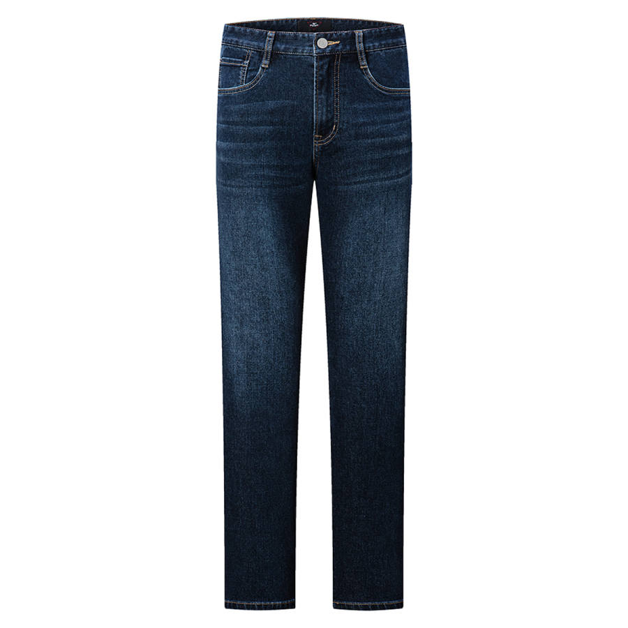 SEPTWOLVES Jeans Men's 102 Dark Blue Moderate Straight Fit Pants