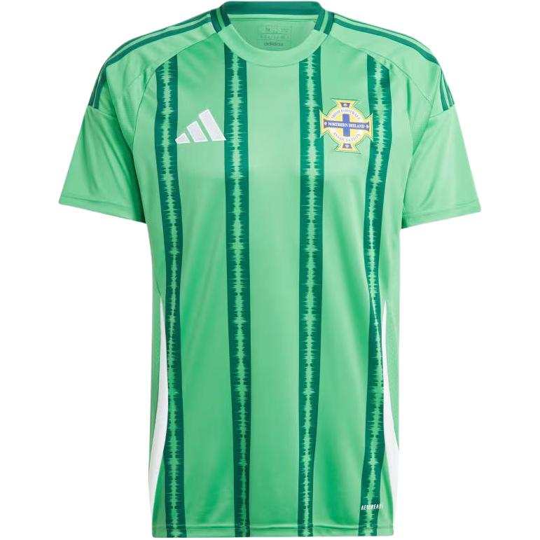 Adidas Adidas Northern Ireland National Team NORTHERN IRELAND HOME JERSEY Soccer Jersey Men's Bright Green