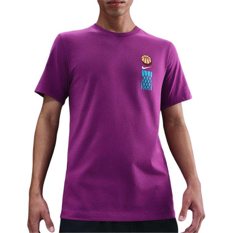 Nike Nike Clothing T Shirts Men's Purple Crew Neck