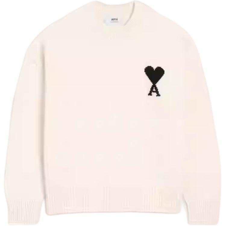 Amiparis Ami De Coeur crew-neck wool sweater