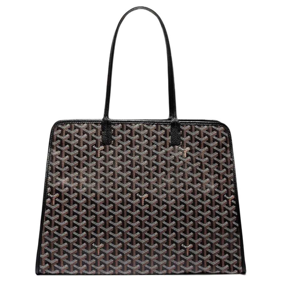 GOYARD Hardy Canvas With Calfskin Tote Bag, Shopping Bag, Shoulder Bag, Handbag Small Unisex Multicolor