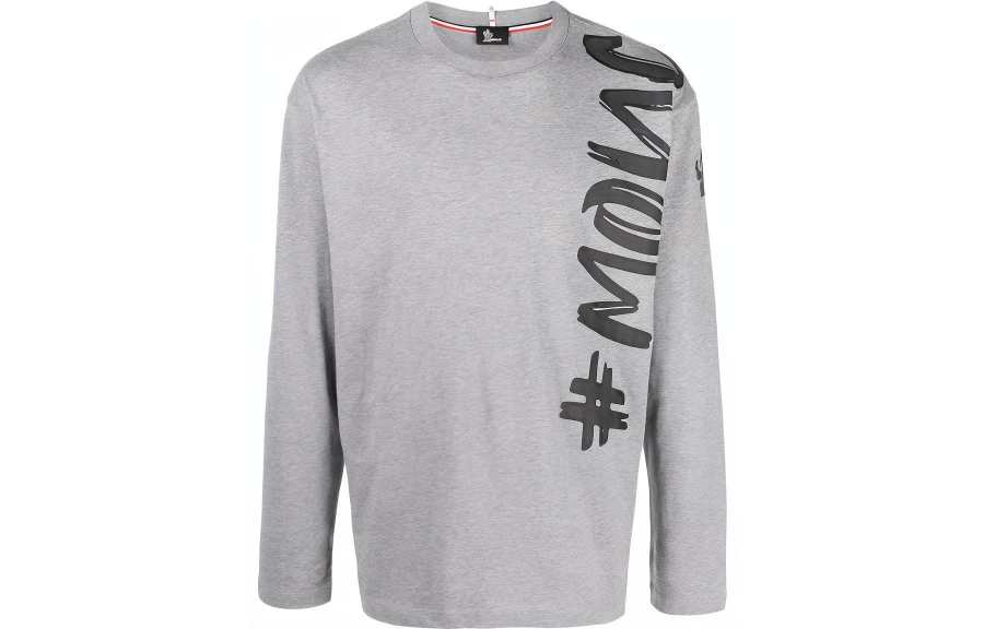 MONCLER GENIUS Long Sleeved T Shirt Men's Gray