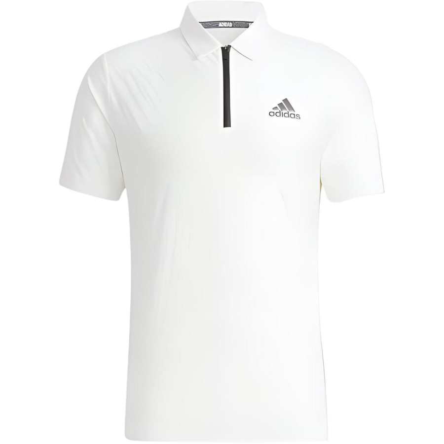 Adidas Adidas Polo Shirts Men's White Polo Collar Moderate Straight Fit
