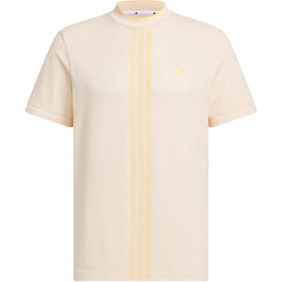 Adidas Adidas Primeknit Seamless Mock Shirt T Shirt Men's Apricot Yellow