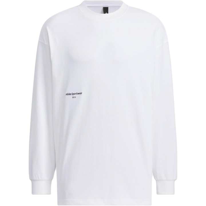 Adidas Adidas T Shirts Men's White Crew Neck Moderate Straight Fit