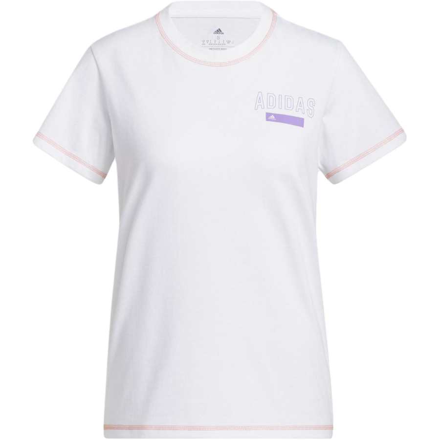 Adidas Adidas T Shirts Women's White Crew Neck Moderate Straight Fit