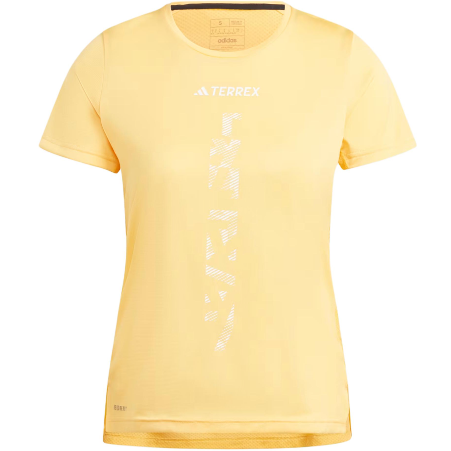 Adidas Adidas Terrex Agravic Trail Running Tee T-Shirt Women's Yellow