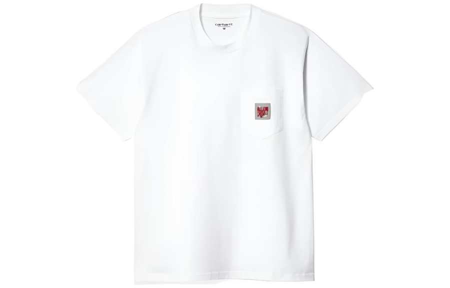 Carhartt WIP T Shirts Men's White Crew Neck Moderate