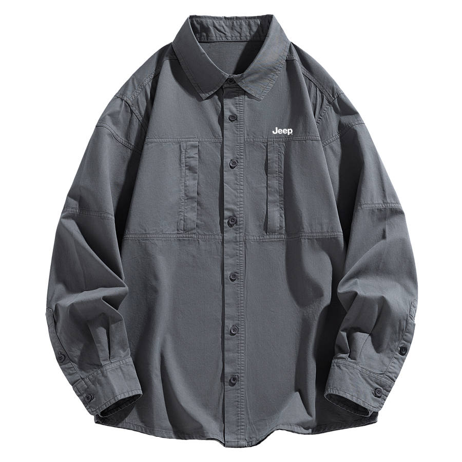 Jeep Jeep Jackets Men's Lapel Moderate Workwear