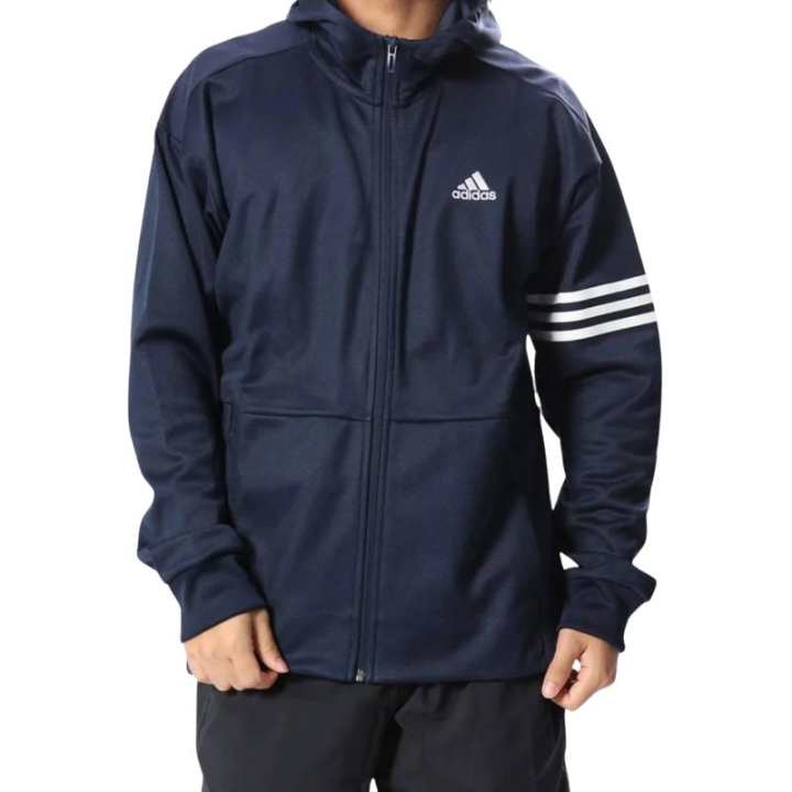 Adidas Adidas Clothing Jackets Men's Marine Blue Hooded Moderate Other
