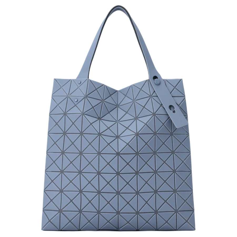ISSEY MIYAKE Prism Polyvinyl Chloride Resin Tote Bag, Shopping Bag, Shoulder Bag, Handbag Regular Women's Gray Blue