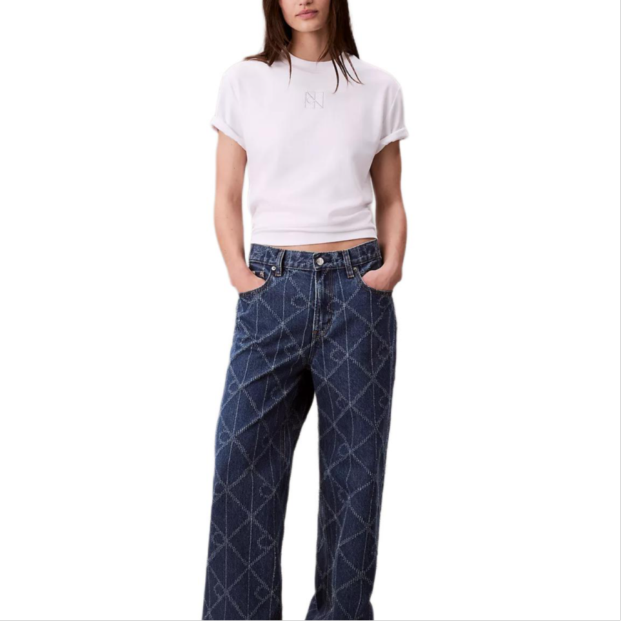 Calvin Klein T Shirts Women's Bright White Crew Neck