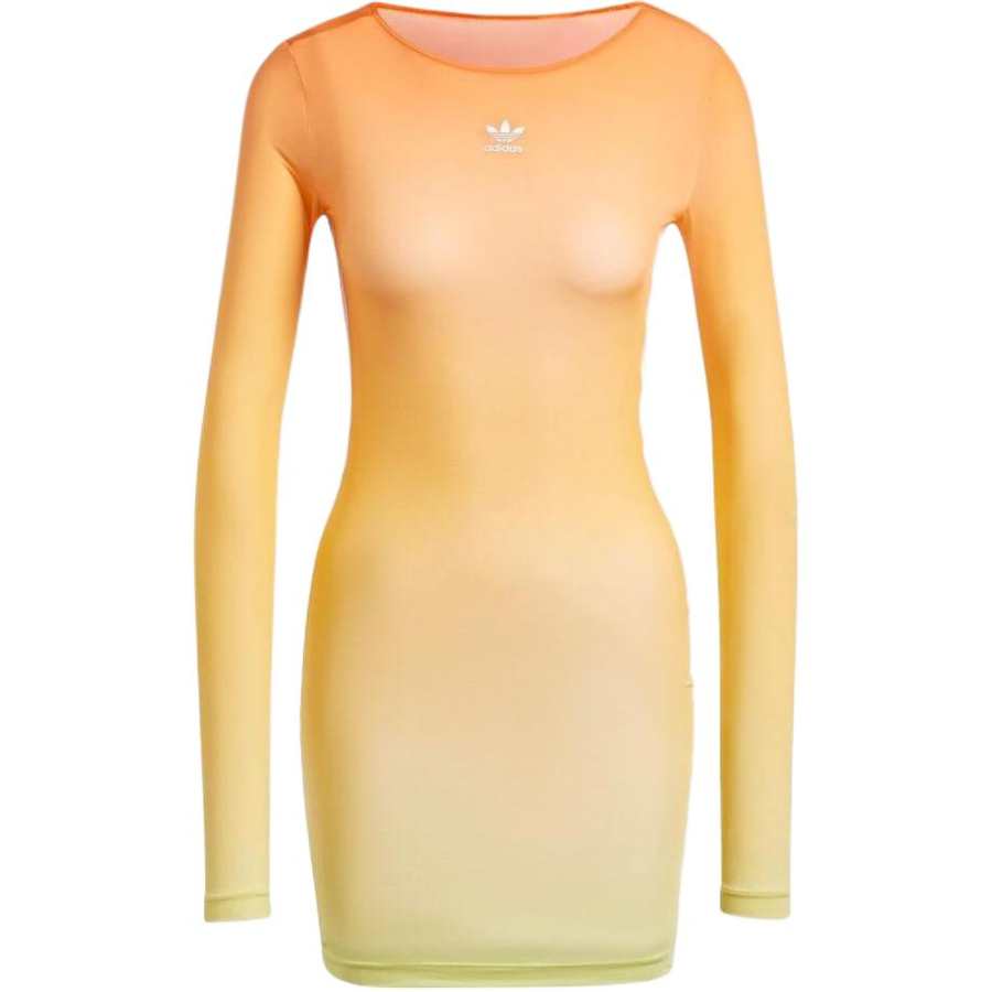 Adidas Originals Long Sleeved Dress Women's Orange