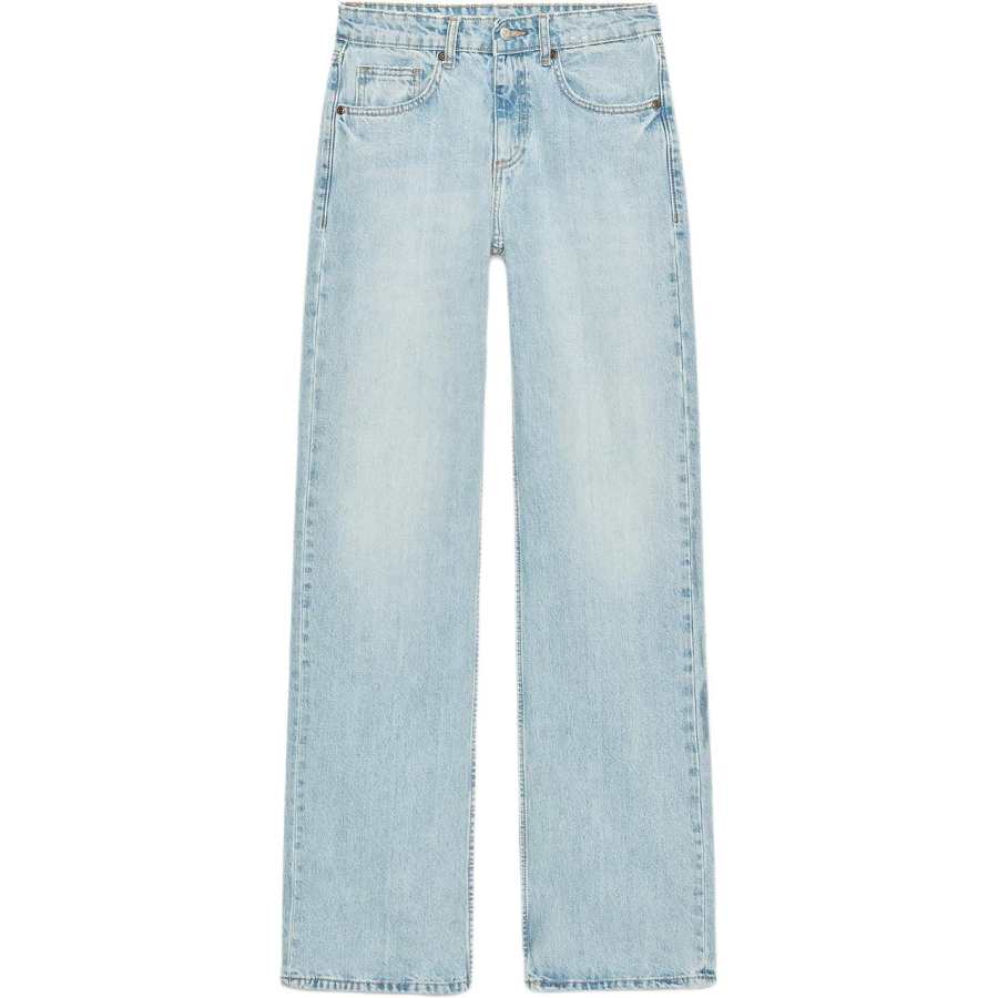 ZARA Trf Jeans Women's Light Blue Moderate Wide Leg Pants