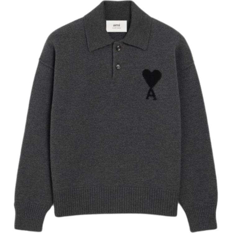 Amiparis Ami De Coeur wool polo shirt