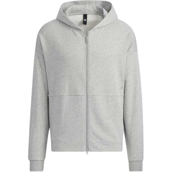 Adidas Adidas Hooded Full Zipper Sweatshirt Blue Sweatshirt Japan Version Men's Gray