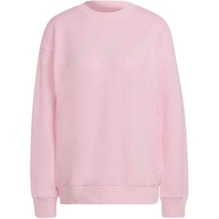 Adidas Adidas Sweatshirts Women's Pink Crew Neck Moderate Regular