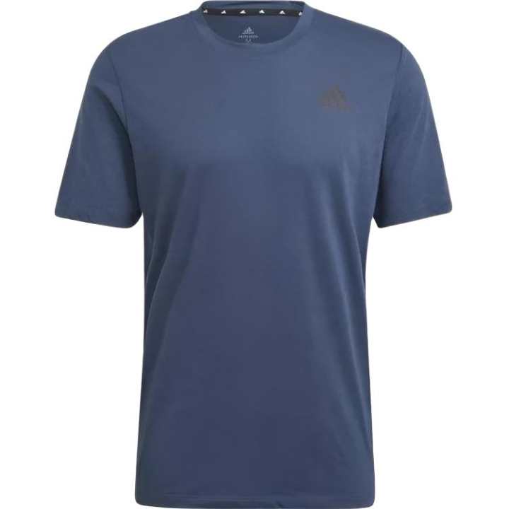 Adidas Adidas T Shirts Men's Dark Blue Crew Neck Moderate Straight Fit