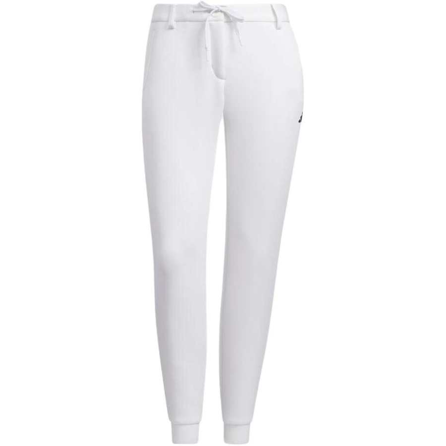 Adidas Adidas Knitted Sweatpants Women's White Moderate Straight Fit Pants