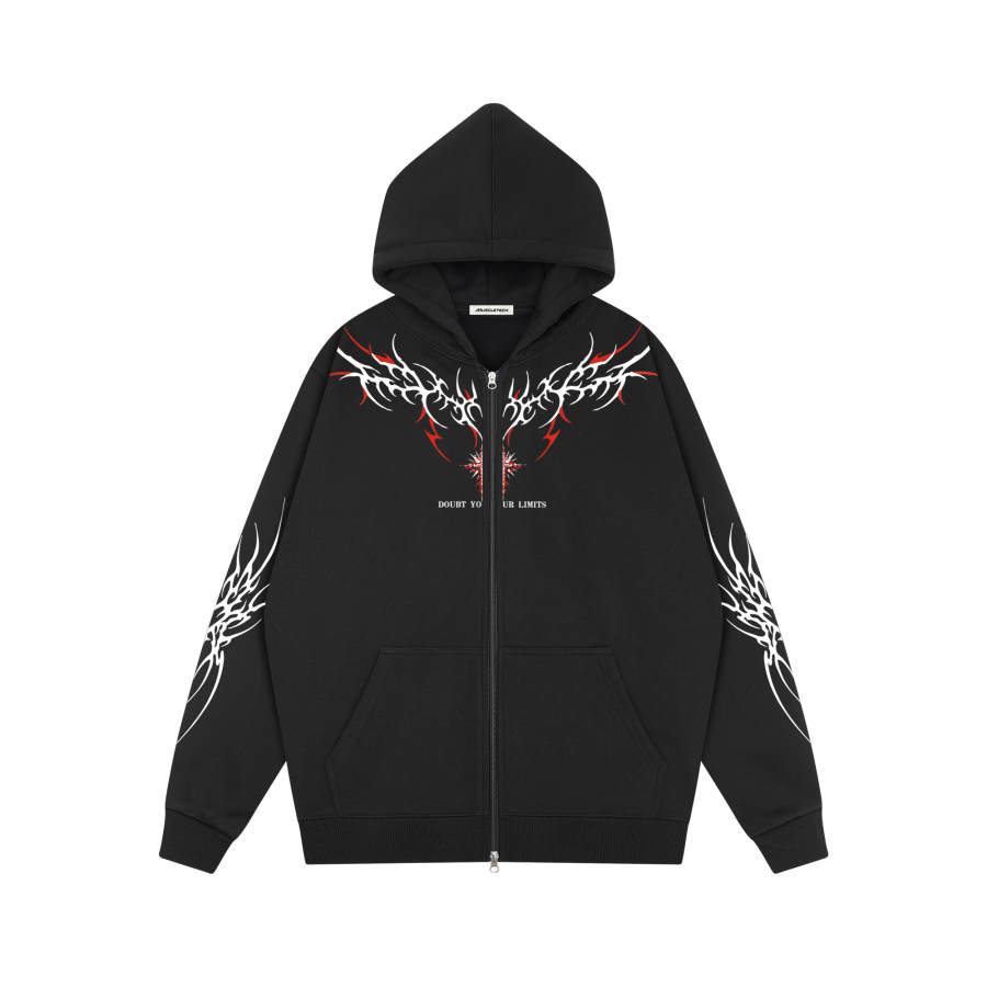 MUSCLETECH Sweatshirts Unisex Hooded Moderate Cardigan