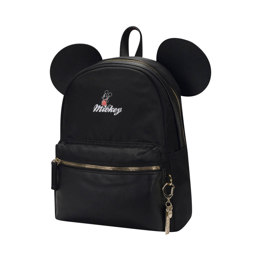 Li-Ning Li Ning Polyamide Polyurethane Artificial Leather Backpack Regular Unisex Black