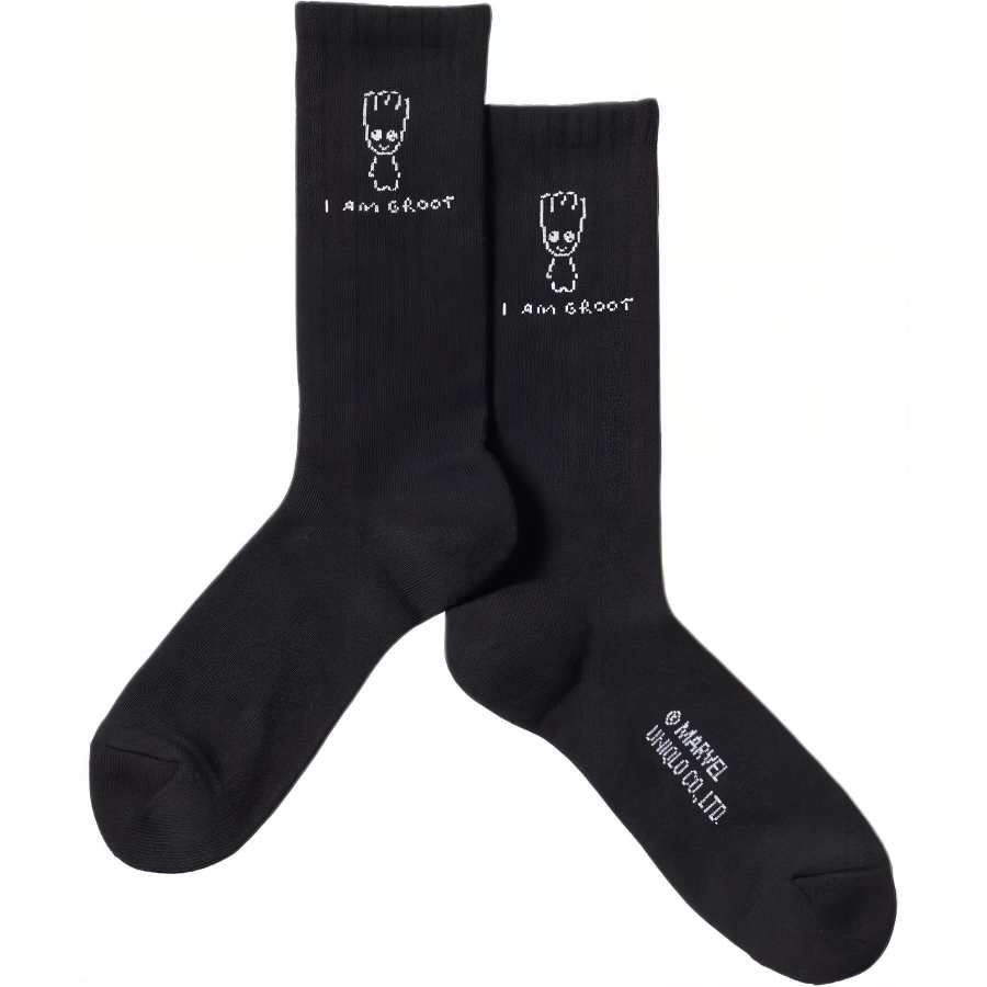 UNIQLO Yu Nagaba Crew Socks Unisex 1 Pack Black