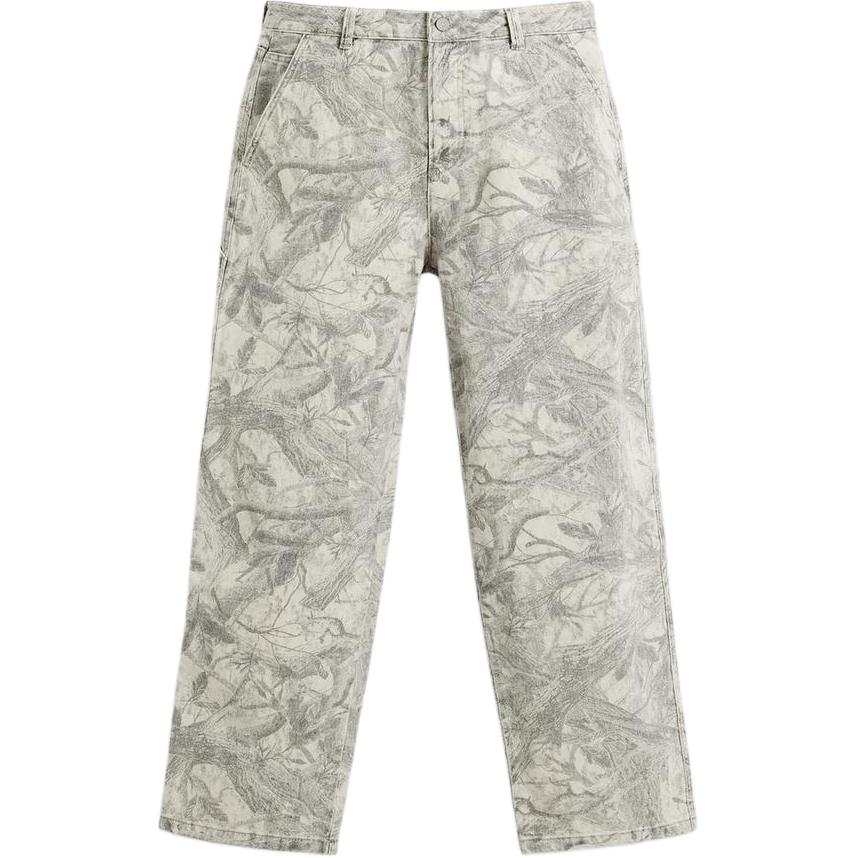 ZARA Casual Pants Men's Beige Moderate Straight Fit Pants