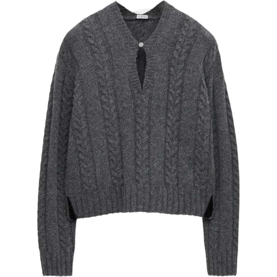 LOEWE Loewe cable-knit keyhole knitwear