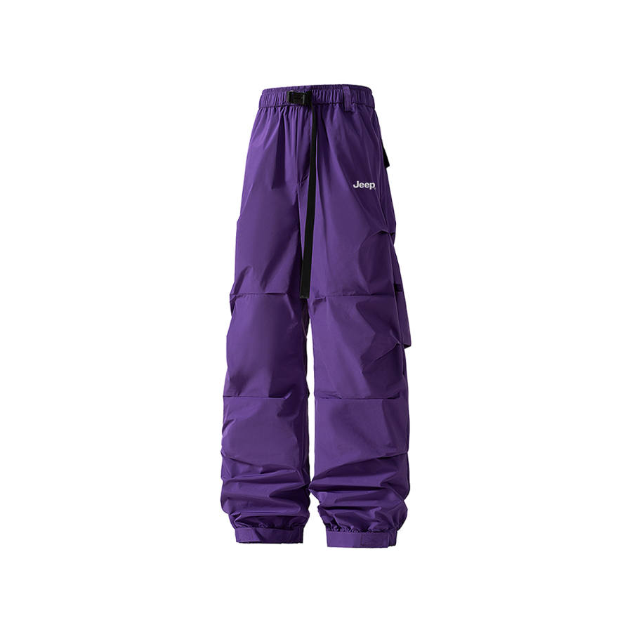 Jeep Mid Rise Straight Fit Casual Cargo Pants Unisex