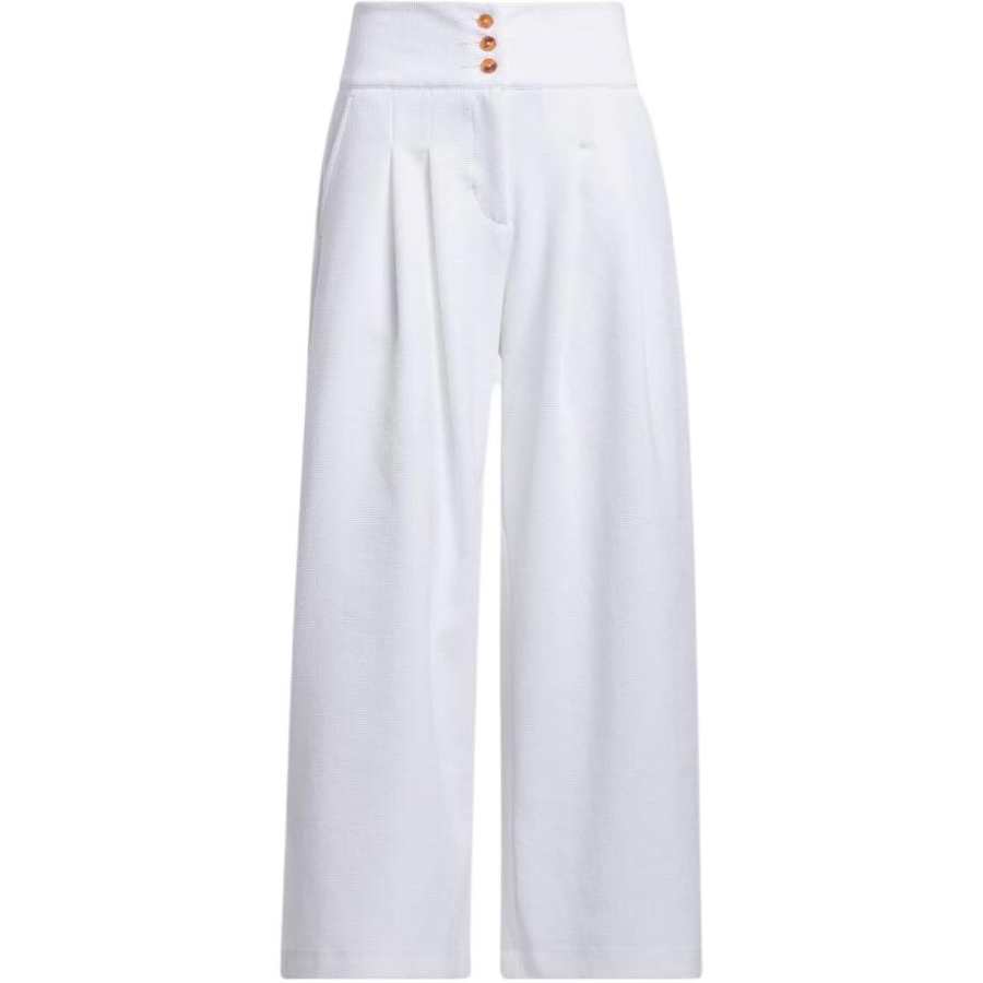 Adidas Adidas Casual Pants Women's White Moderate Wide Leg Pants