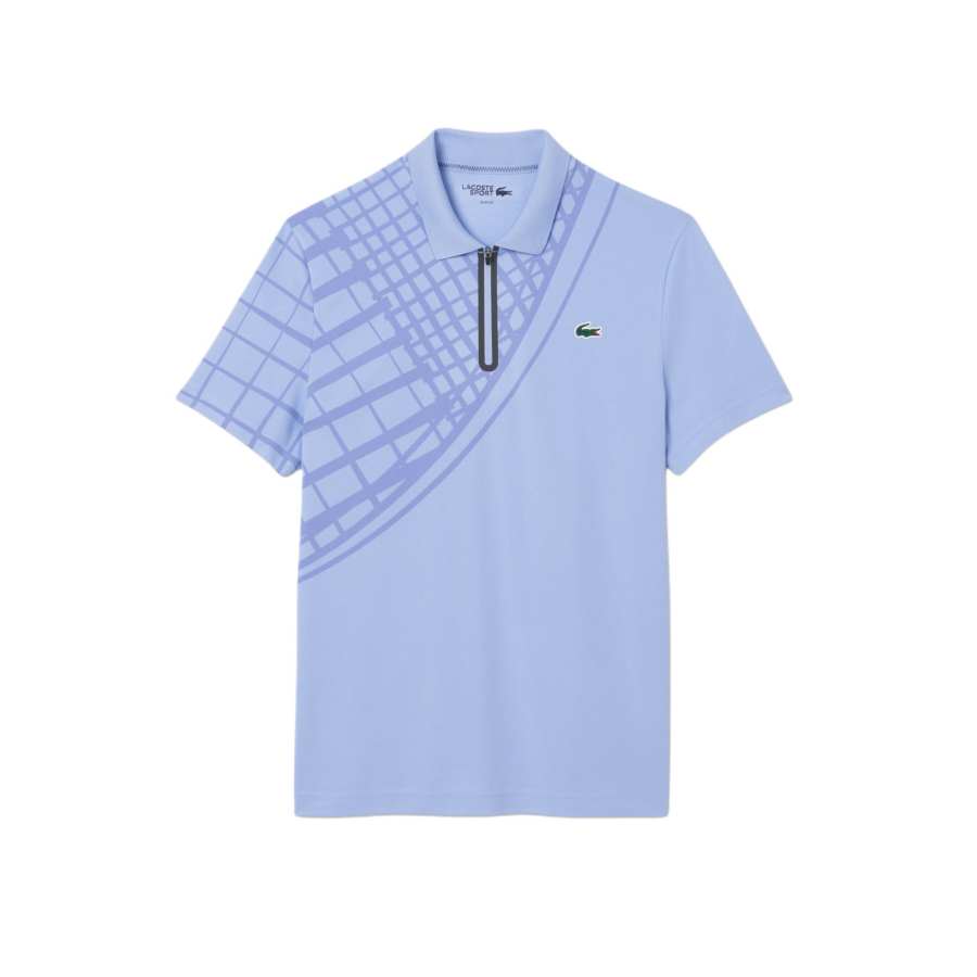 LACOSTE Ultra Dry Printed Tennis Top Men's