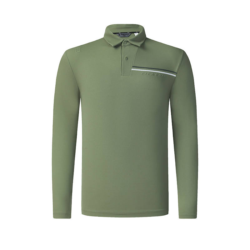 FILA Golf Knitted Fabric Long Sleeved Polo Shirt Men's