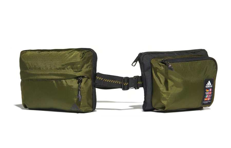 Adidas Adidas Recycled Material Adjustable Belt Sports Fanny Pack Unisex Army Green