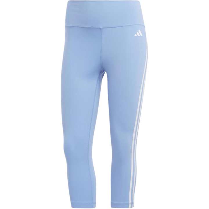 Adidas Adidas Train Essentials 3 Stripes High Waisted 3/4 Leggings Women's Blue
