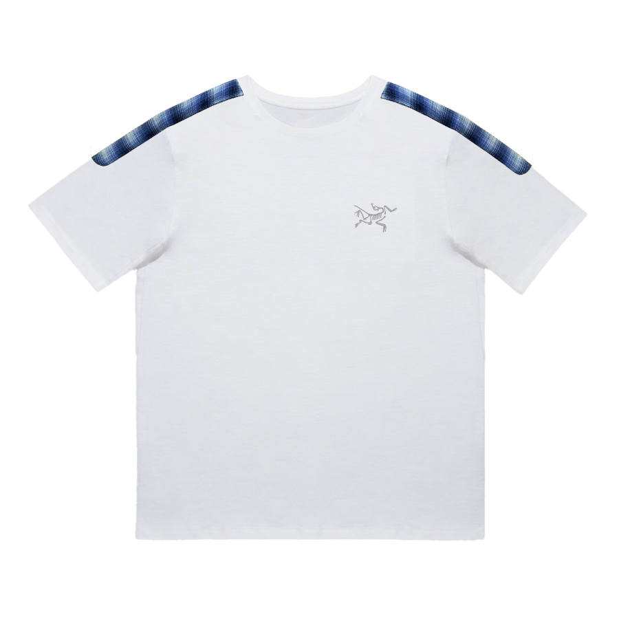 Arcteryx T Shirts Unisex Ivory White/White Light Crew Neck Moderate