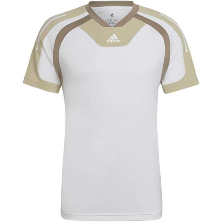 Adidas Adidas T Shirts Men's White Crew Neck Straight Fit
