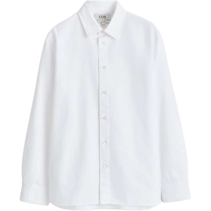 COS COS Shirts Men's White Lapel Moderate