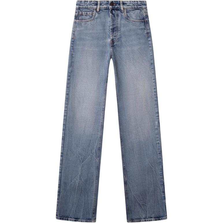 MIU MIU Jeans Women's Light Blue Moderate Straight Fit Pants