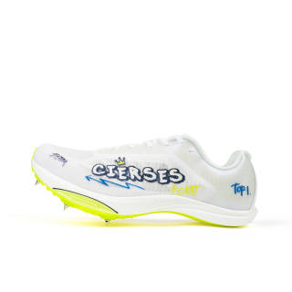 CIERSES Low top Training Long Distance Running Sprint Racing Running Shoes Unisex White Lemon