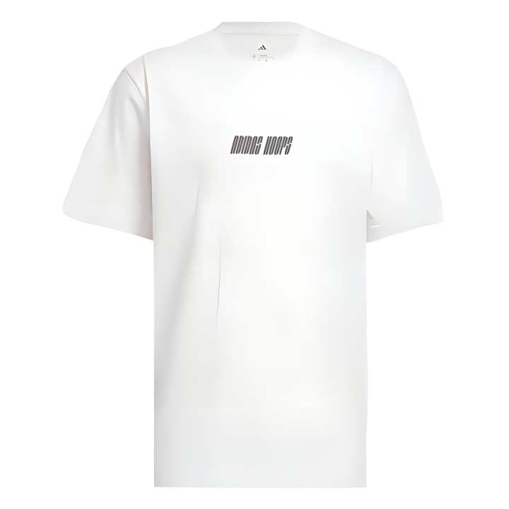 Adidas Adidas Hoops Graphic Tee T Shirt Men's White
