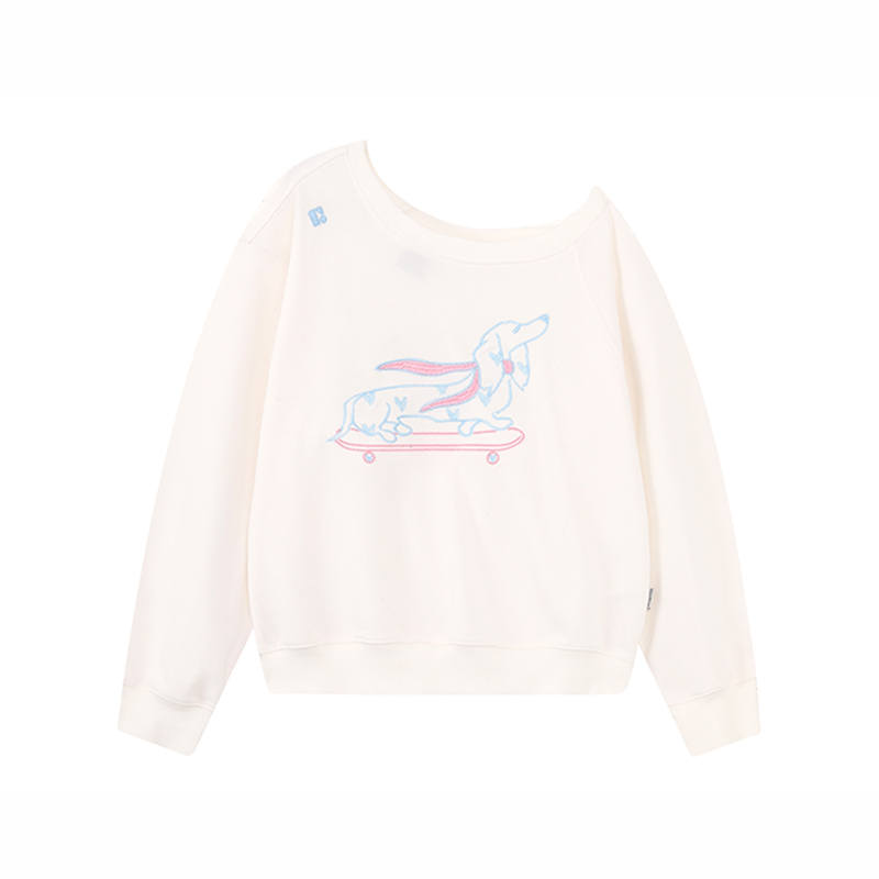 F426 F426 Sweatshirts Women's Asymmetrical Collar Thin Regular