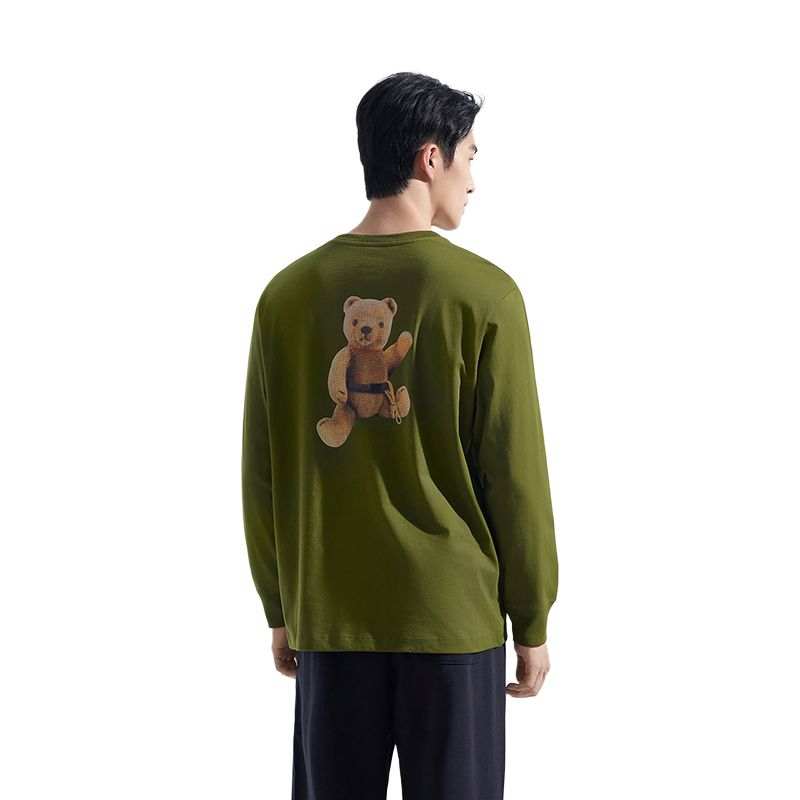 THE NORTH FACE T Shirts Unisex Olive Green Crew Neck Moderate