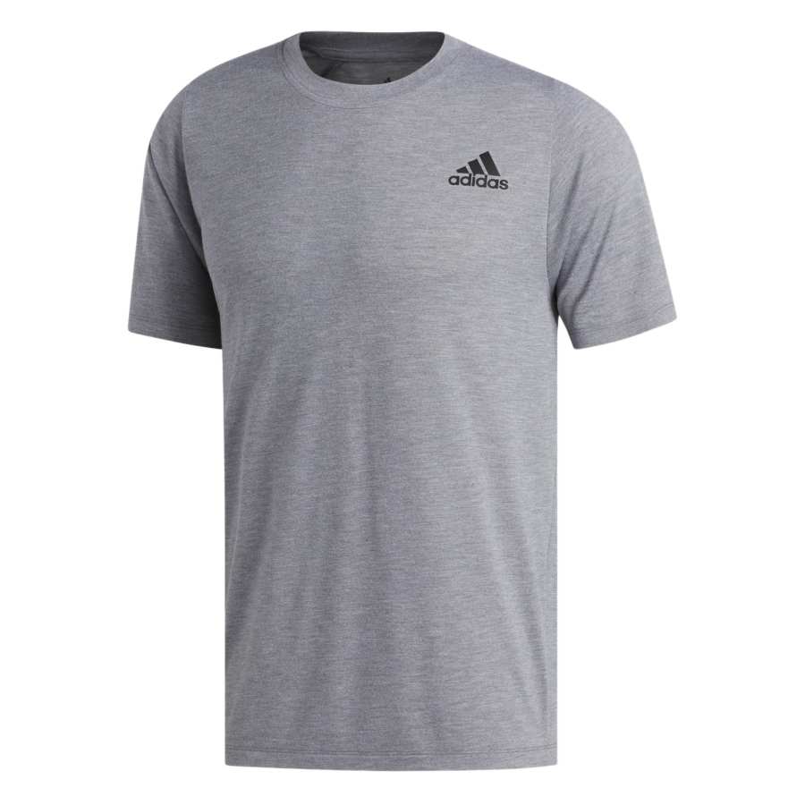 Adidas Adidas T Shirts Men's Gray Crew Neck Moderate Straight Fit