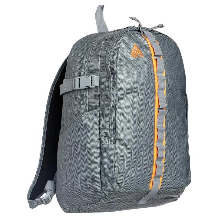 Nike Nike Polyester Backpack Unisex Gray & Orange