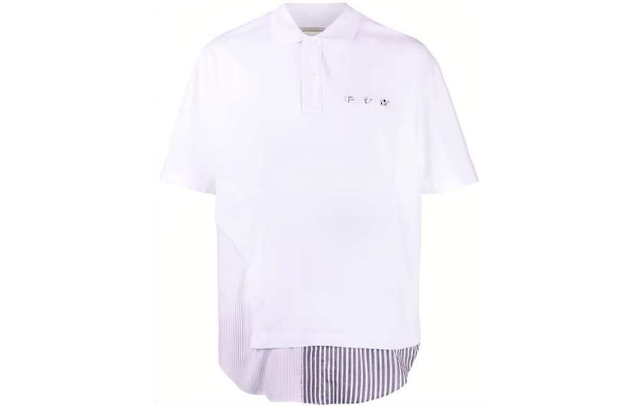 Feng Chen Wang Feng Chen Wang Layered Cotton Polo Shirt