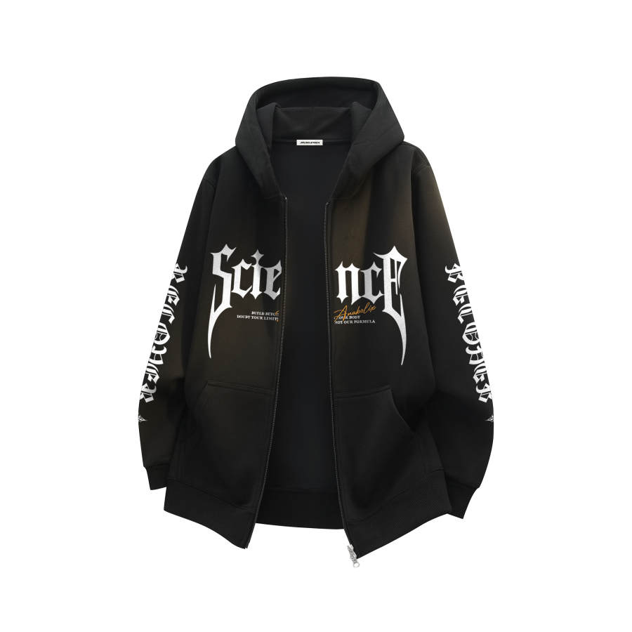 MUSCLETECH Sweatshirts Unisex Hooded Moderate Cardigan